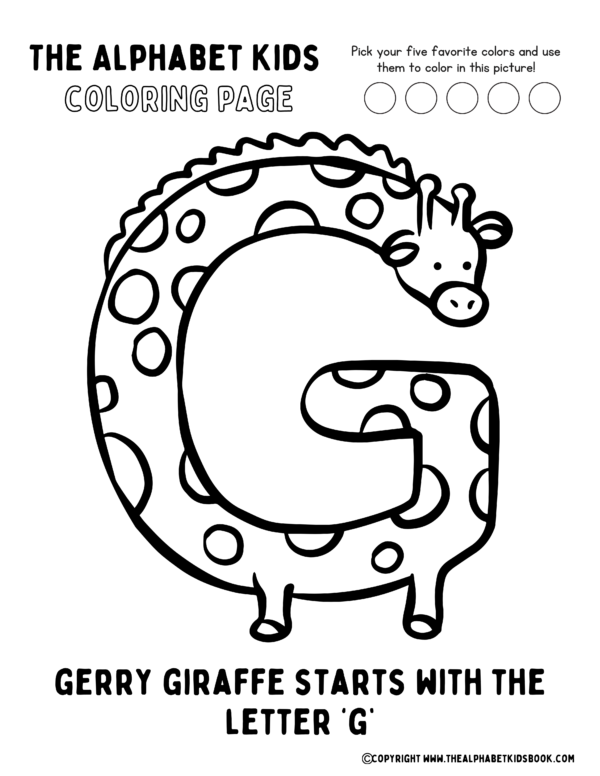 Coloring Page_Gerry Giraffe