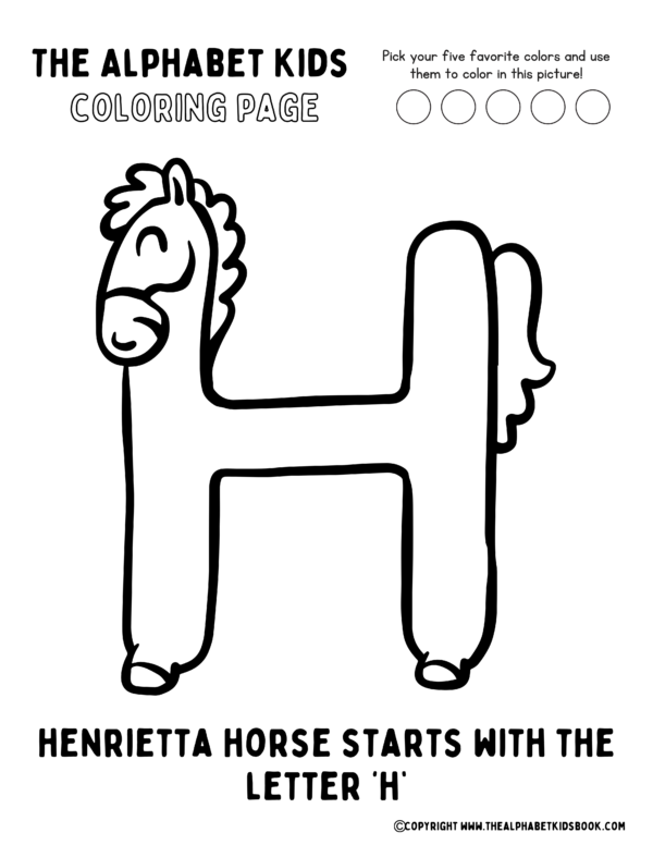 Coloring Page_Henrietta Horse