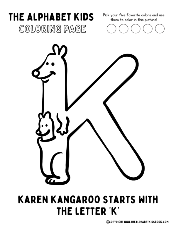 Coloring Page_Karen Kangaroo