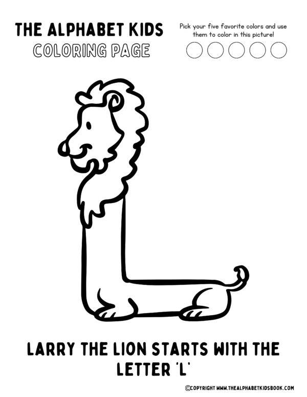 Coloring Page_Larry Lion