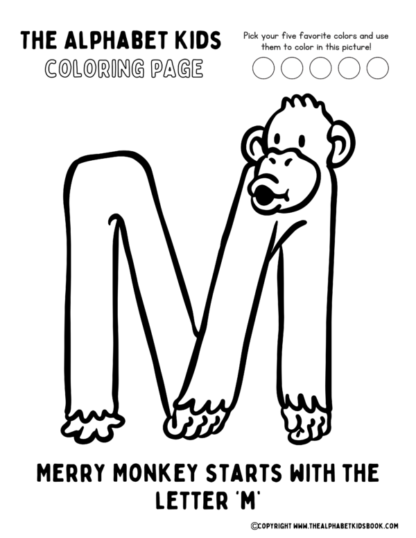 Coloring Page_Merry Monkey