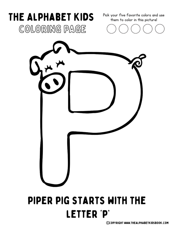 Coloring Page_Piper Pig
