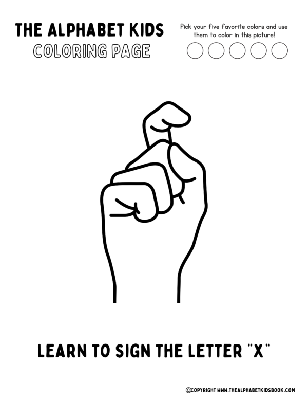 Coloring Page_Sign X