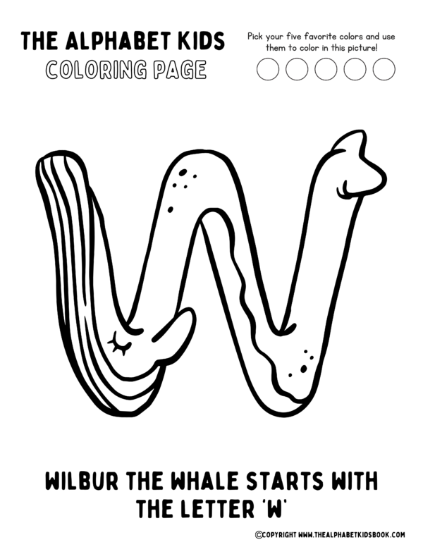 Coloring Page_Wilbur Whale