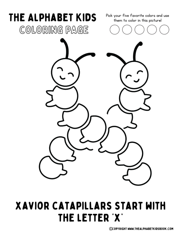 Coloring Page_Xavior Catapillar