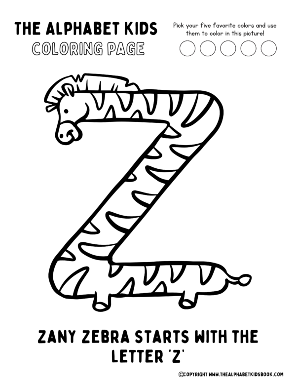 Coloring-Page_Zany-Zebra